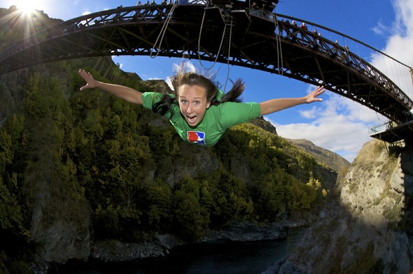 A jumper at the Kawarau Bridge